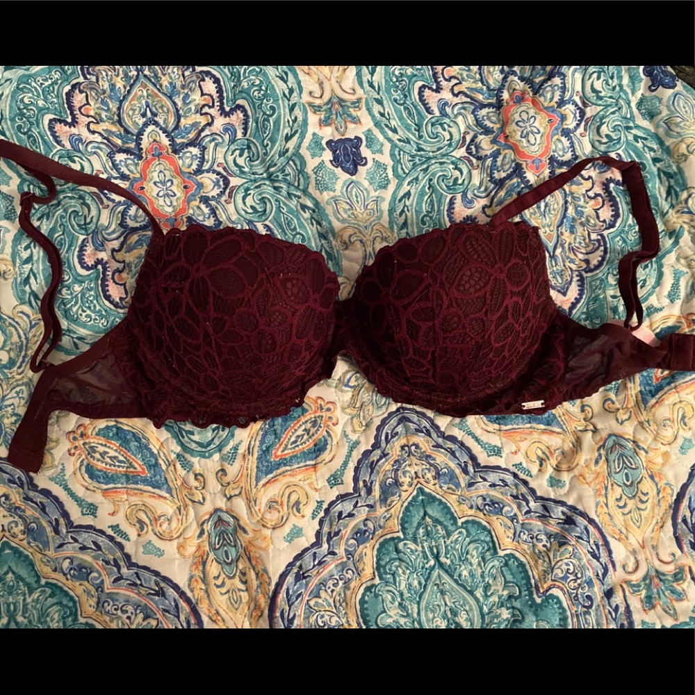 Floral push up bra.